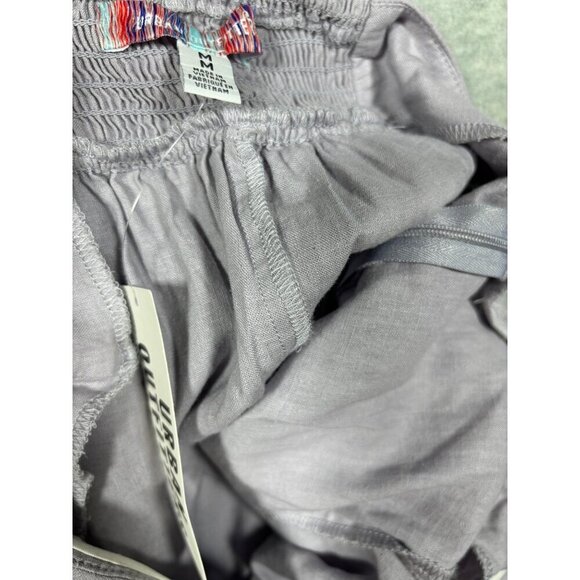 Urban Outfitters Lilac Midi Dress Strapless Sz M Linen Blend Womens Summer Beach - Picture 2 of 4